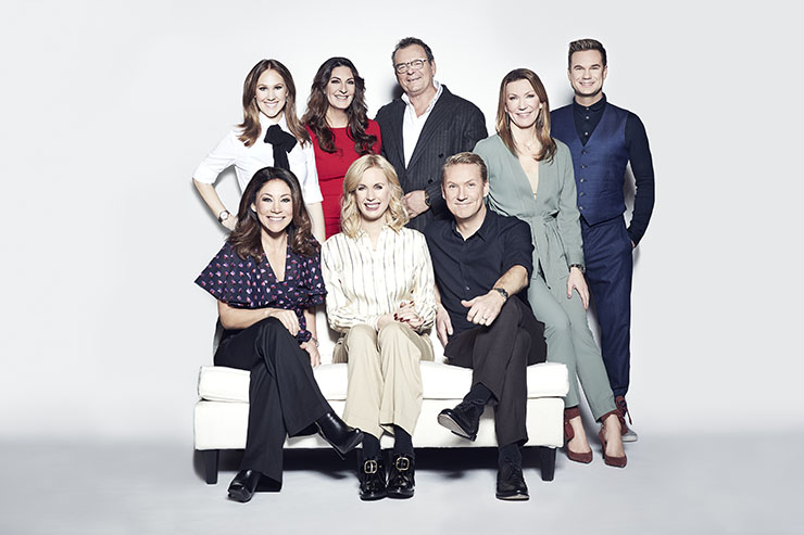 The Nyhetsmorgon morning TV show team on TV4.
